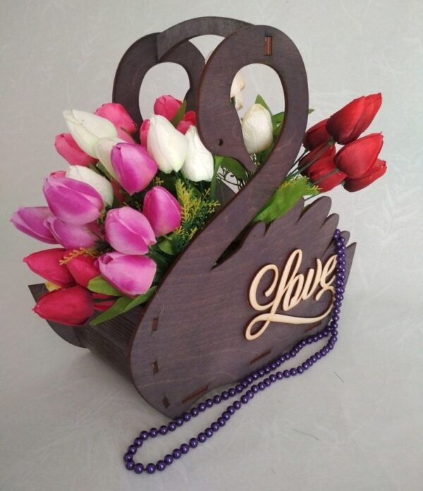 Florero cisne
