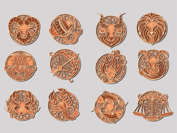 Decoracion medallon zodiac