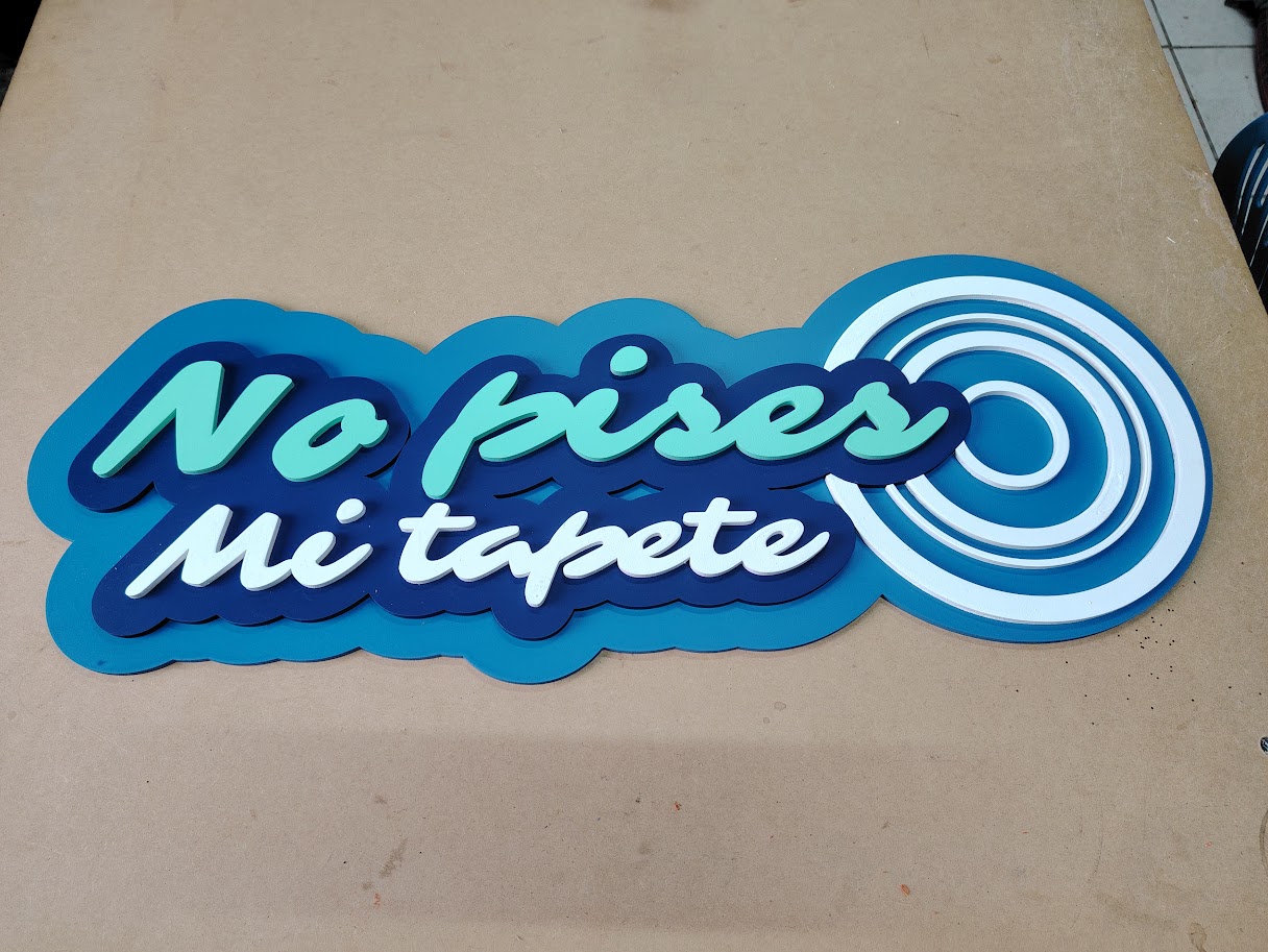 logotipo no pises mi tapete